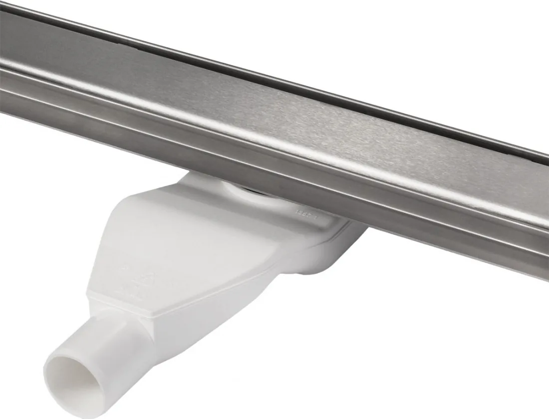 Luxdrain STR drain in the brushed finish